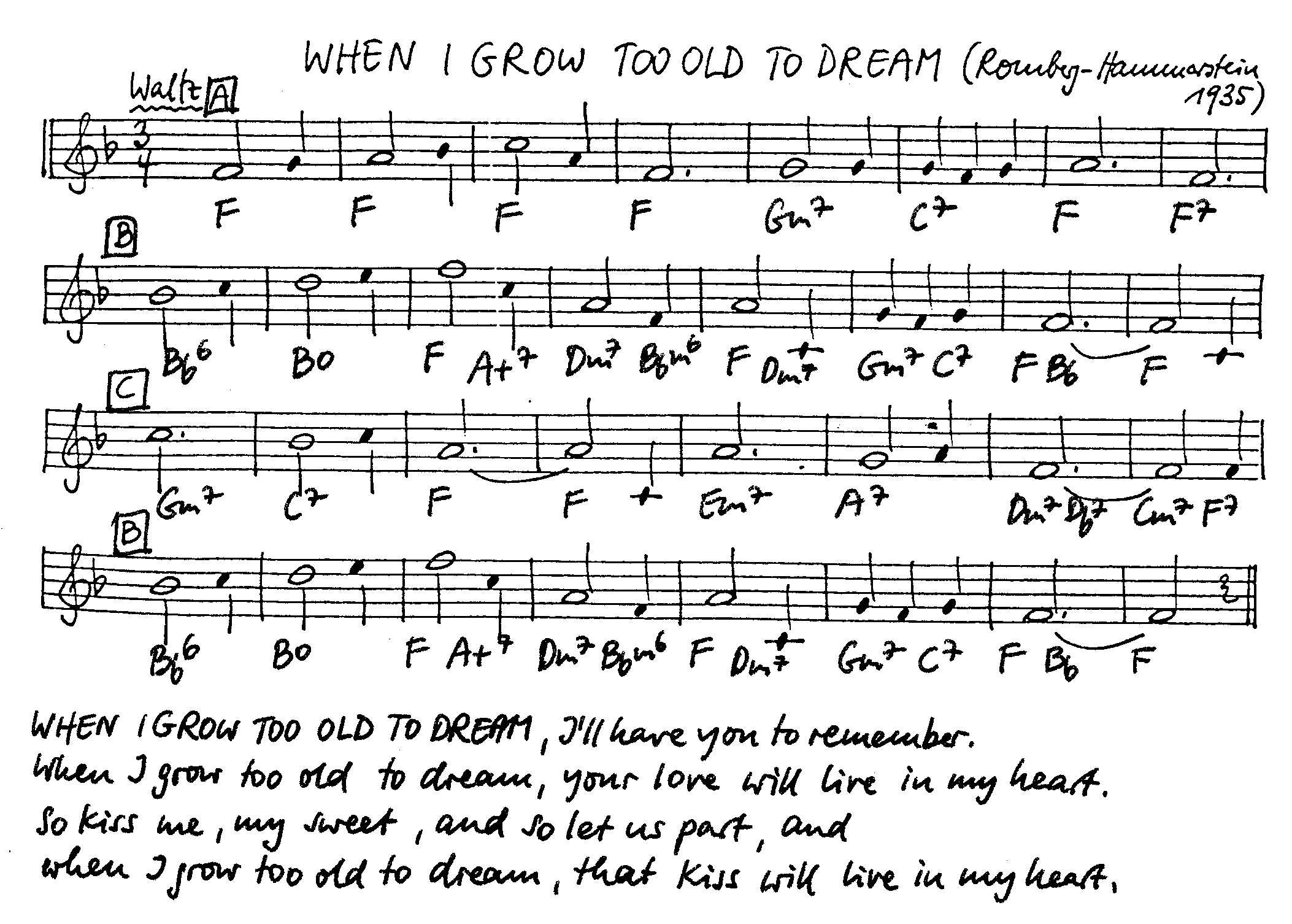 when i grow too old to dream leadsheet – book us for your next 20s or gatsby event